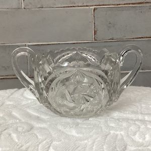 Vintage Crystal Sugar Bowl - 1900’s